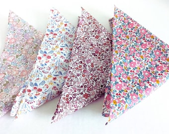 Hankies Liberty Print Handkerchief Pocket Square Liberty Eco Friendly Hankies Zero Waste Small Handkerchief Baby Wipes Cloth Napkin