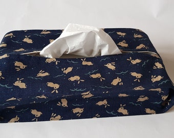 Tissue box holder / Tissue box cover / Japanese Usagi rabbit / can be used without a box