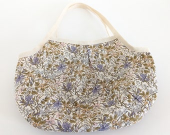 Liberty London Fabric Granny Bag: Handmade Cotton Tote