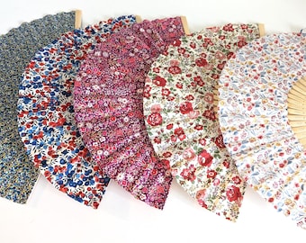 Hand Fan Liberty Print Hand Fan For Home Decor House Warming Gift Liberty Of London Hand Fan Favour Wedding