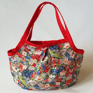 Sac imprimé Liberty Sac à lunch Sac fourre-tout Petit sac fourre-tout Grand-mère sac cadeau pour elle Mini sac fourre-tout Liberty Tana Lawn Liberty Thorpe