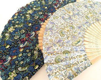 Hand Fan Liberty Print Hand Fan For Home Decor House Warming Gift Liberty Of London Hand Fan Wedding favour