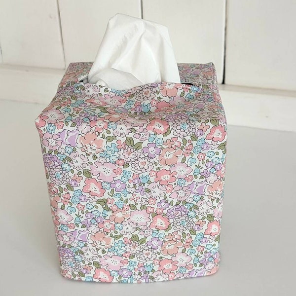 Tissue Box Cover Liberty Michelle Tissue Box Holder Liberty fabric Home Decor' Tissue Box Cover Liberty House Warming Gift  Liberty