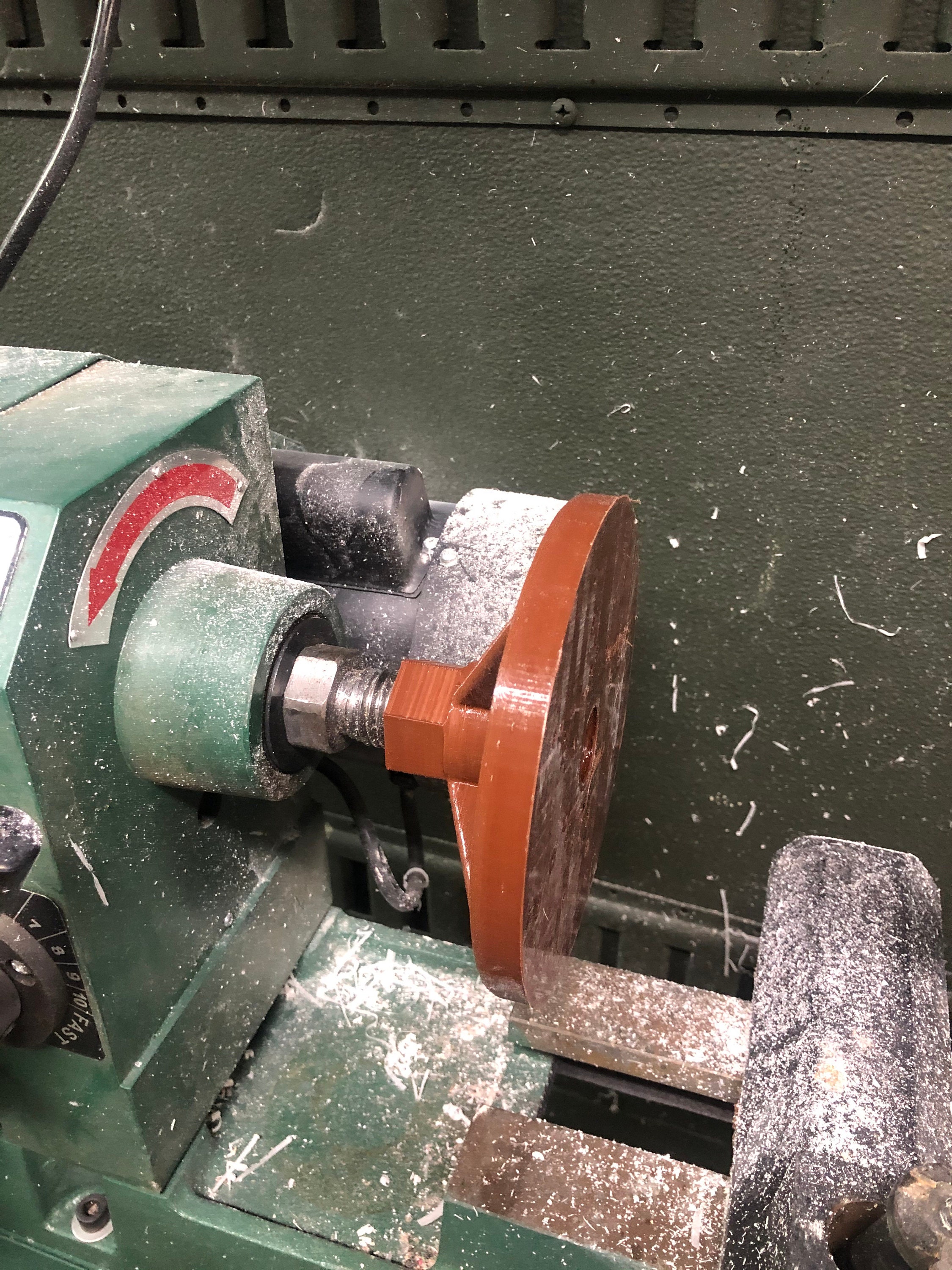 3D Printable/stl 6 Lathe Face Plate With Standard 1 X 1/8 Thread Etsy