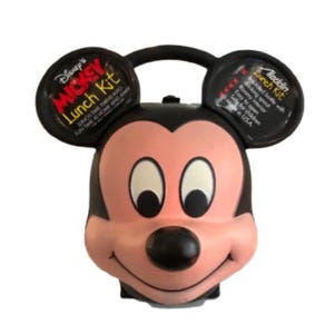 Vintage Mickey Mouse Aladdin Lunchbox mit Original Thermoskanne