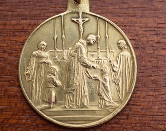 Antique First Communion Medal