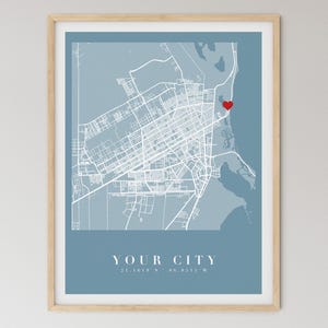 Custom City Map Print, Personalized Map Art, Modern Wall Decor (Digital Download) image 12