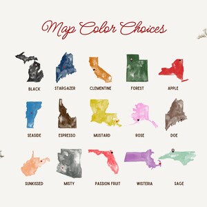 Impresión artística personalizada del mapa de Virginia Occidental, regalo de aniversario personalizado (descarga digital) imagen 9