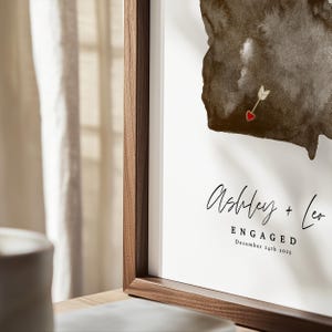 Impresión artística personalizada del mapa de Virginia Occidental, regalo de aniversario personalizado (descarga digital) imagen 16