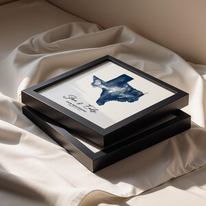 Impresión artística personalizada del mapa de Virginia Occidental, regalo de aniversario personalizado (descarga digital) imagen 5