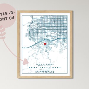 Personalized Housewarming Gifts, Personalized Home Map, First Home Gift ...