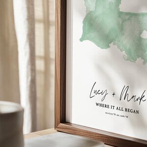 Impresión artística personalizada del mapa de Virginia Occidental, regalo de aniversario personalizado (descarga digital) imagen 14