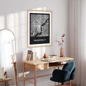 Custom City Map Print, Personalized Map Art, Modern Wall Decor (Digital Download) image 10