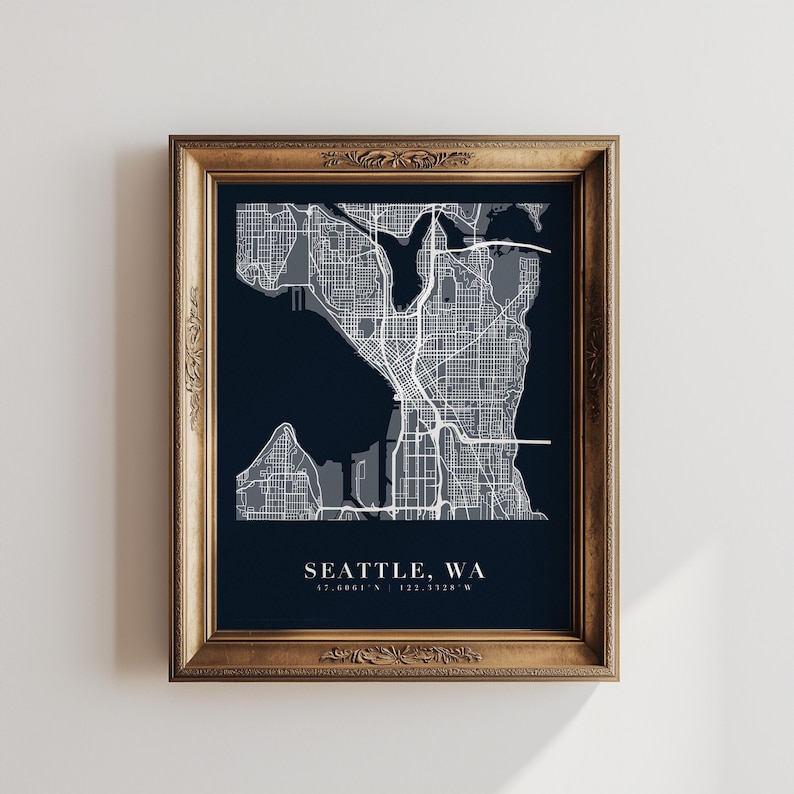 Custom City Map Print, Personalized Map Art, Modern Wall Decor (Digital Download) image 14