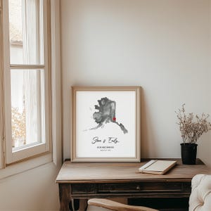 Impresión artística personalizada del mapa de Virginia Occidental, regalo de aniversario personalizado (descarga digital) imagen 7