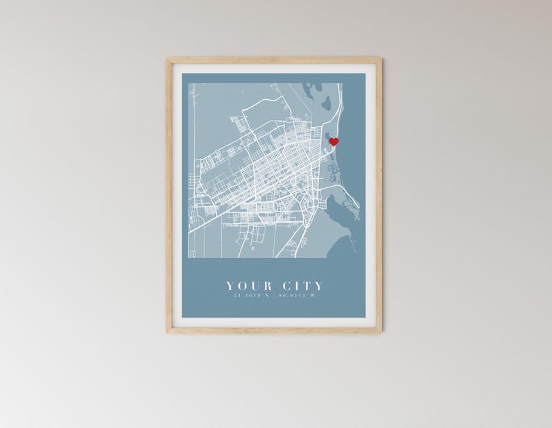 Custom City Map Print, Personalized Map Art, Modern Wall Decor (Digital Download) image 12