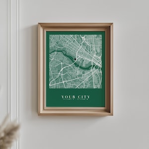 Custom City Map Print, Personalized Map Art, Modern Wall Decor (Digital Download) image 16