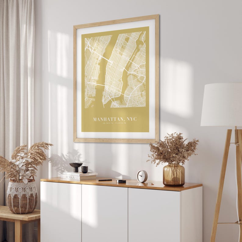 Custom City Map Print, Personalized Map Art, Modern Wall Decor (Digital Download) image 15