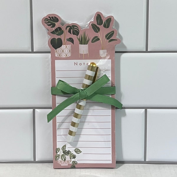 Lady Jayne Ltd Lined Notepad List Pad With Houseplants, Plant Lover Notepad With Jungle Vibes