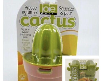 Joie CACTUS Juicer & Set of 4 Taco Holder Plant Lover Kitchen Gadgets Lot Green