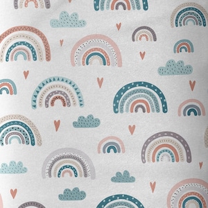 Cotton fabric rainbow colorful, fabric, children's fabric