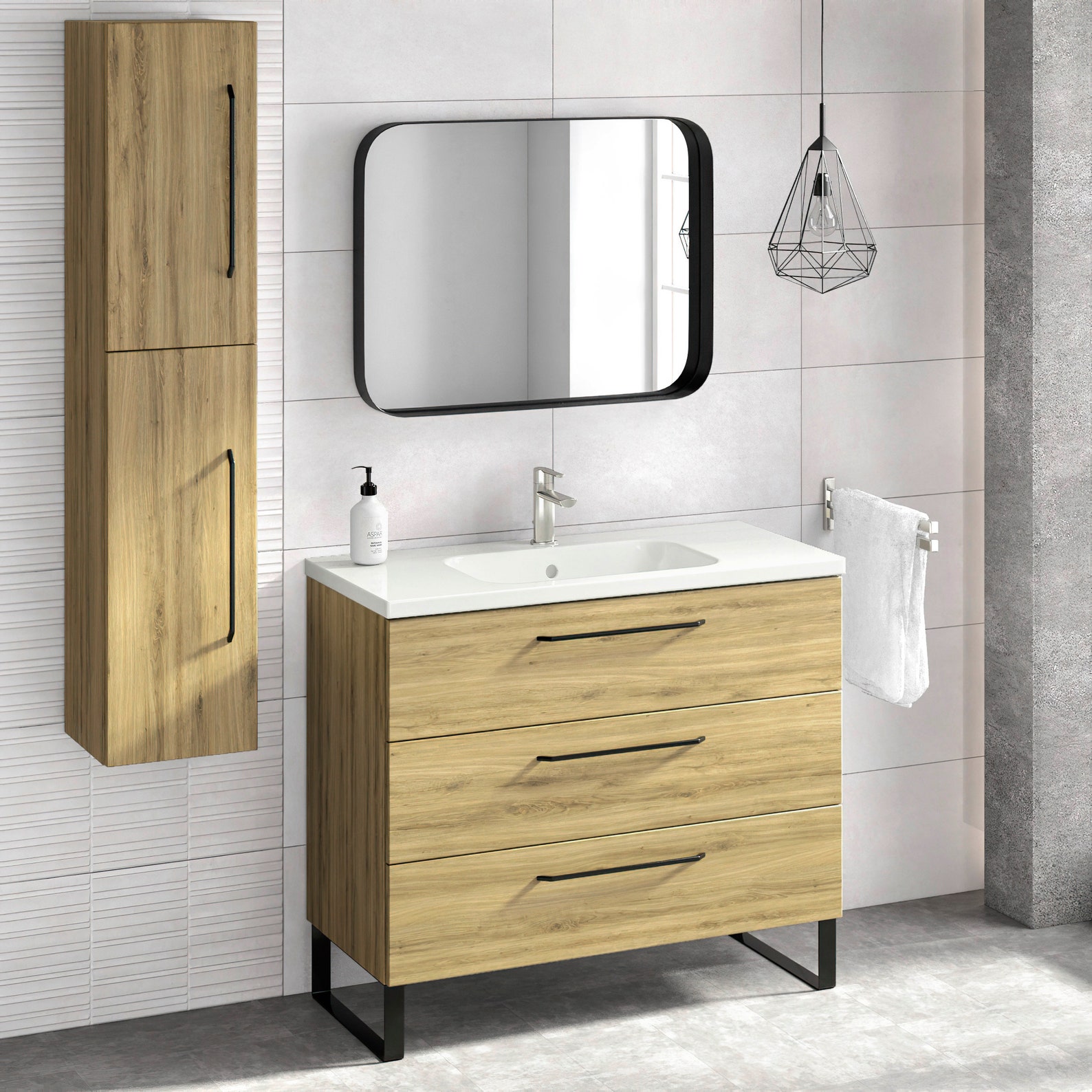 Gabinete de tocador de baño fregadero de cerámica / Denver / | Etsy