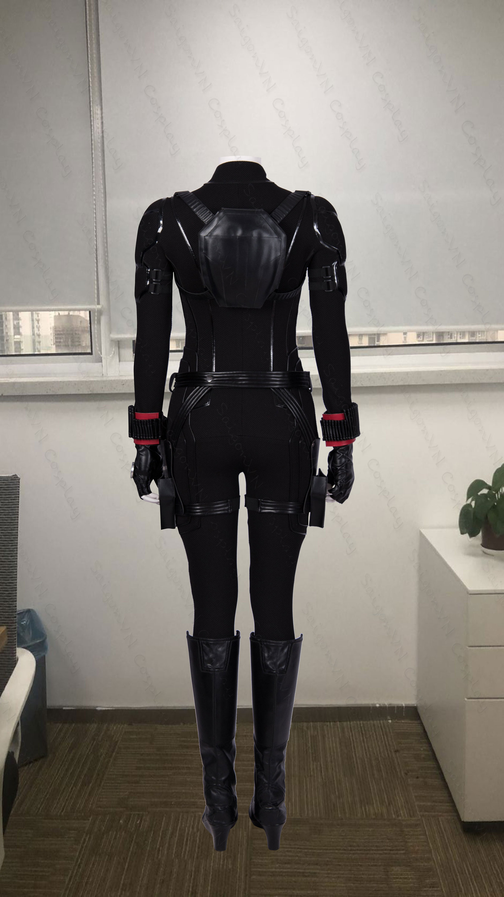 Captain America 2 Winter Soldier Black Widow Cosplay Costume Natasha Jumpsuit