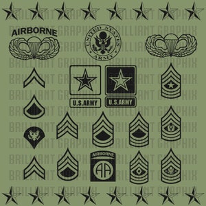 Vector US ARMY Collection Svg Pdf Eps Png included