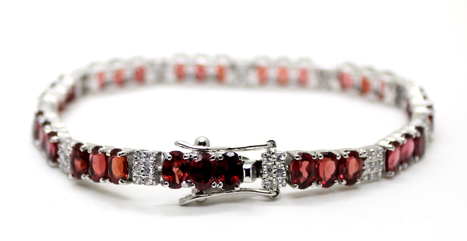 Natural Tennis Bracelet 925 Sterling Silver Bracelet Etsy