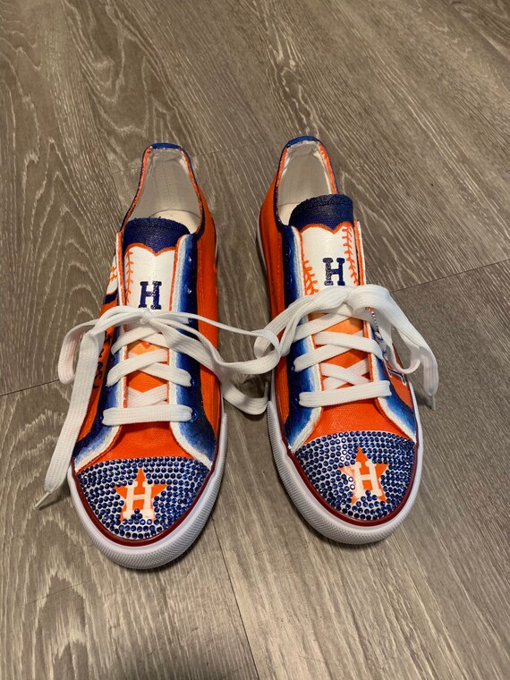 orange astros converse