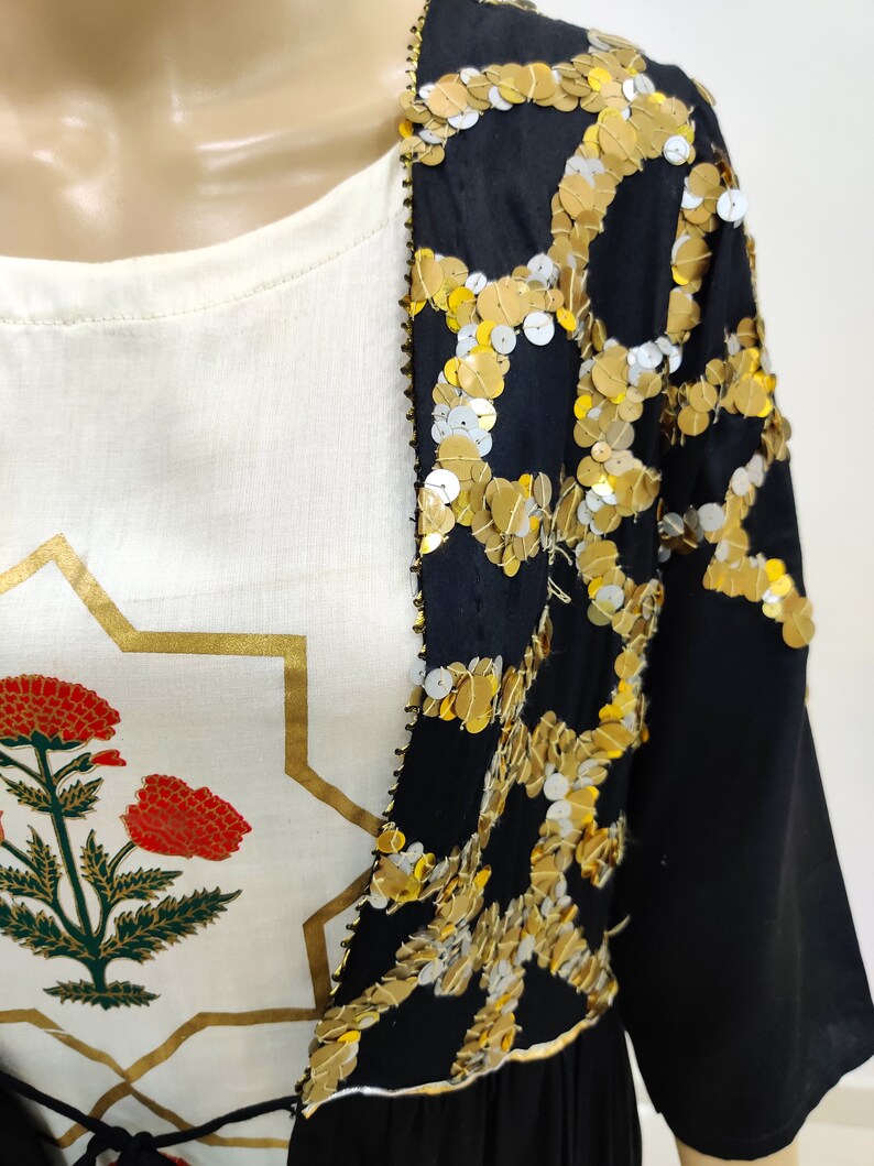 BlackWhite Indian Bollywood Style Designer Wedding Wear Indian Gold Sequins Embroidery Women/'s Party Gown Anarkali Gown Pakistani wedding