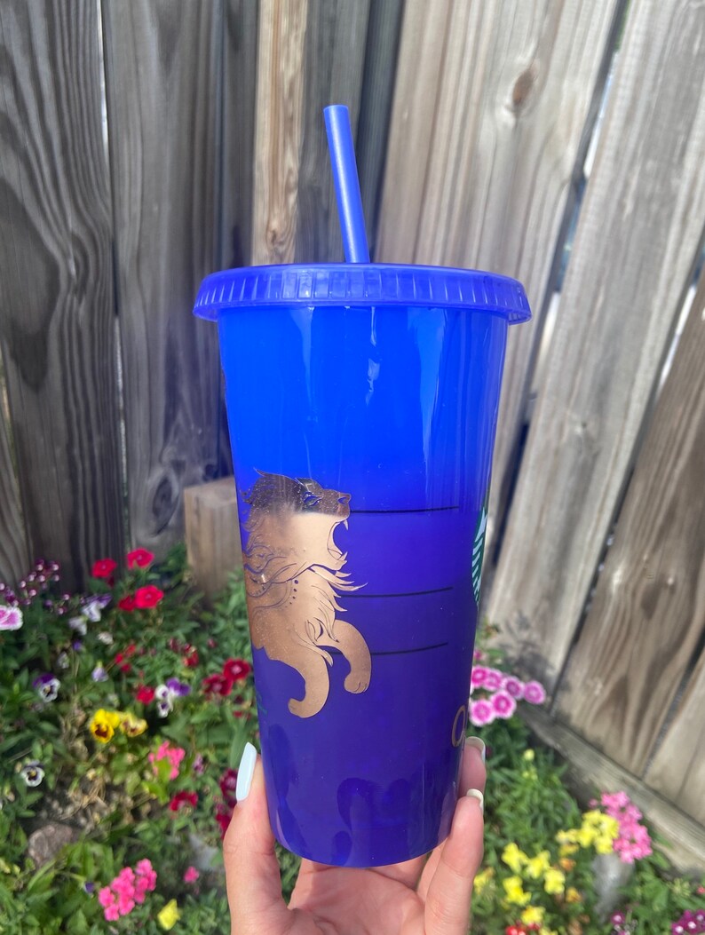 Leo Zodiac Sign Starbucks Cup Color Changing Cup Gift for