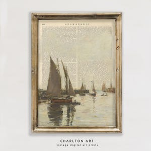 Vintage Ship Poster Classic Nautical Wall Art Maritime Décor for Living Room Bedroom or Gallery Wall Antique Ship Print for Home Décor
