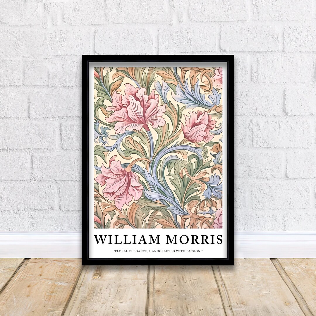 William Morris Poster Classic Floral Wall Art Botanical Print for ...