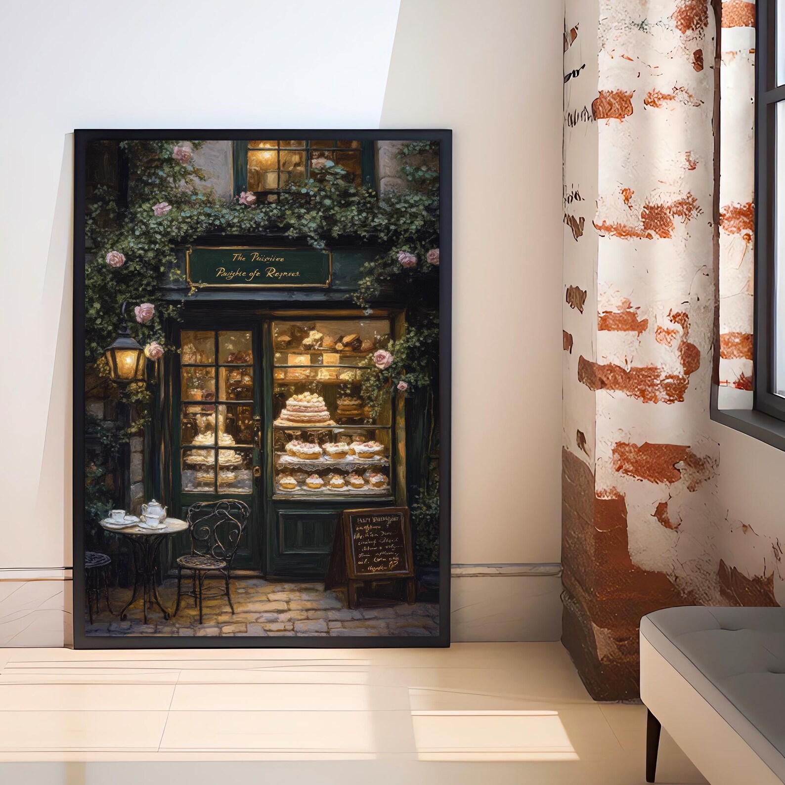 The Cake Shop Art Print Vintage Patisserie Wall Art Cottagecore Bakery ...