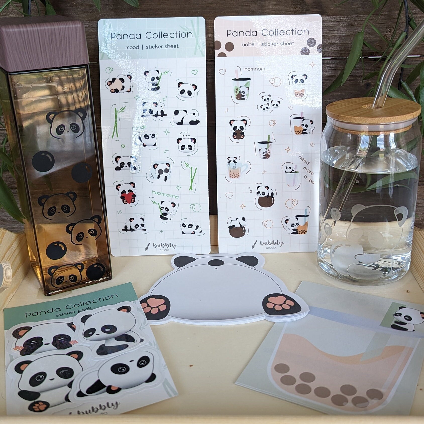 Kawaii Panda Butt Notepad Memo Pad 20 Tear-off Sheets, Die Cuts Notepad ...