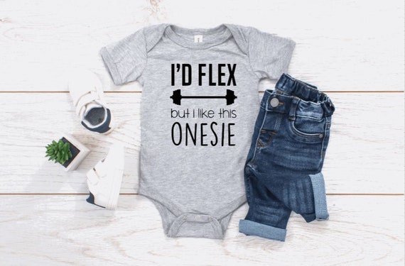 I'd Flex but I Like This Onesie Baby Bodysuit -  Canada
