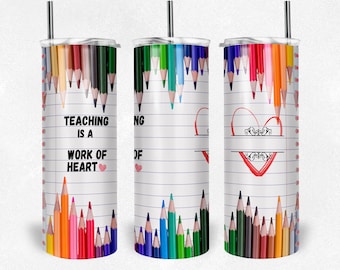 Teacher Tumbler PNG | Skinny Tumbler Design for Teacher | Teacher Tumbler Design PNG | Teacher Tumbler Wrap | Best Sublimation Downloads