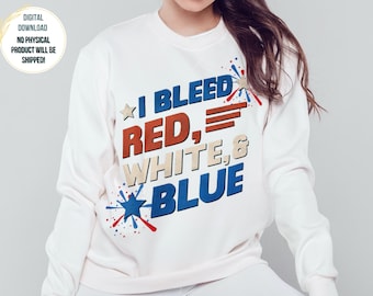 4th of July PNG | Patriotic PNG | Red White Blue PNG | 4th of July Sublimation Design | Sublimation Design Digital Download for 4th of July
