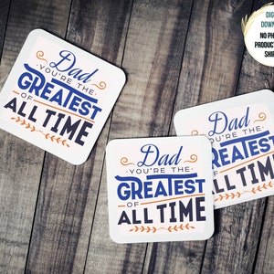 Father&#39;s Day PNG | Greatest Dad PNG | Sublimation Design for Dad | Sublimation Design Digital Download