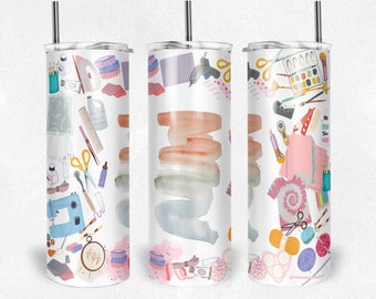 Sublimation Tumbler Design for Crafters/ Makers | 20oz Skinny Tumbler Design | 30oz Tumbler Design | Seamless Sublimation Design PNG