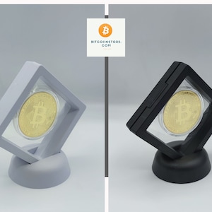 Exclusive Christmas gift: Bitcoin BTC coin with display case and box