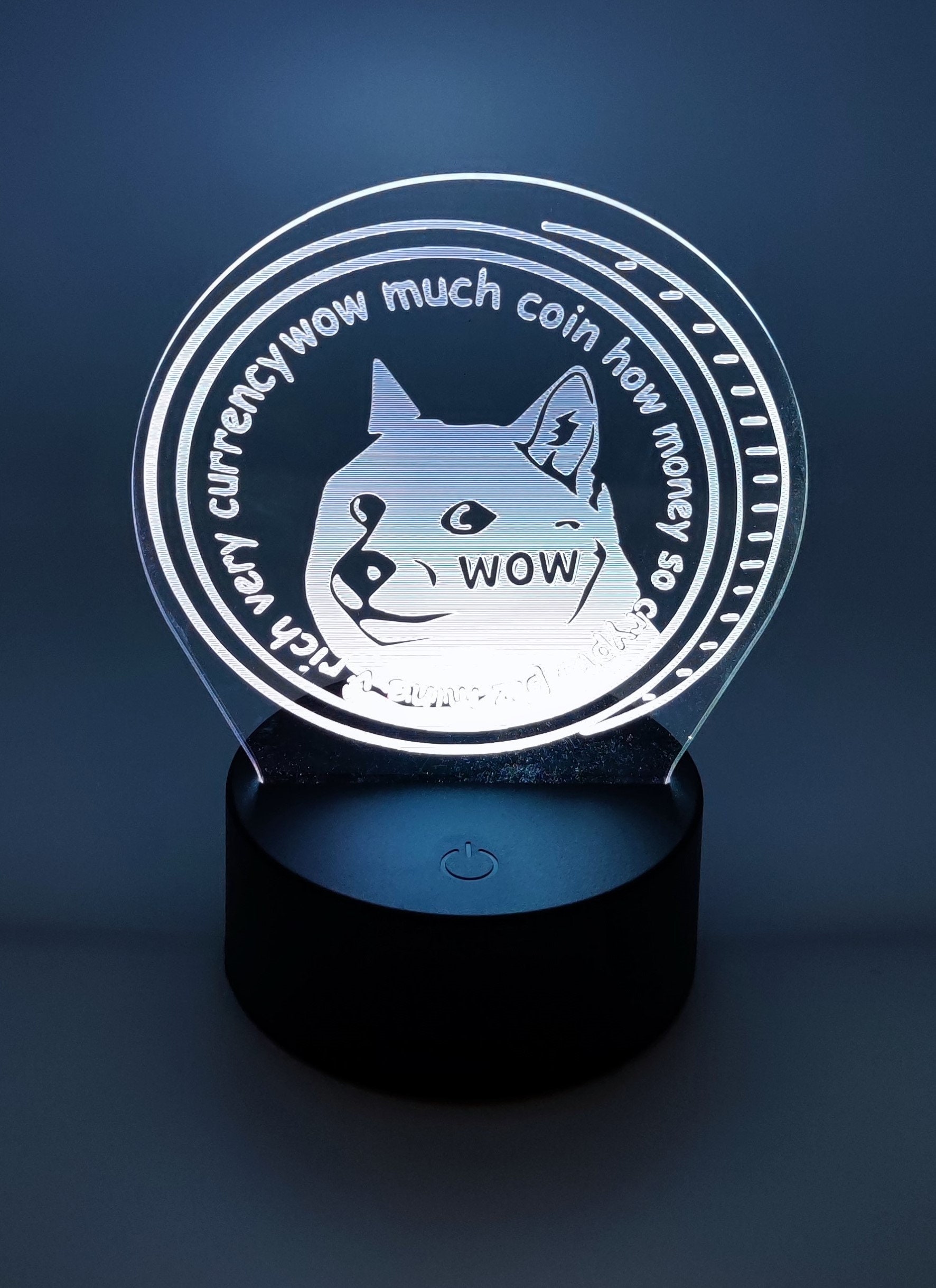 Buy Christmas Gift LED Lamp in DOGECOIN Design - Perfect Gift for Crypto  Fans (DOGE) Online in India - Etsy