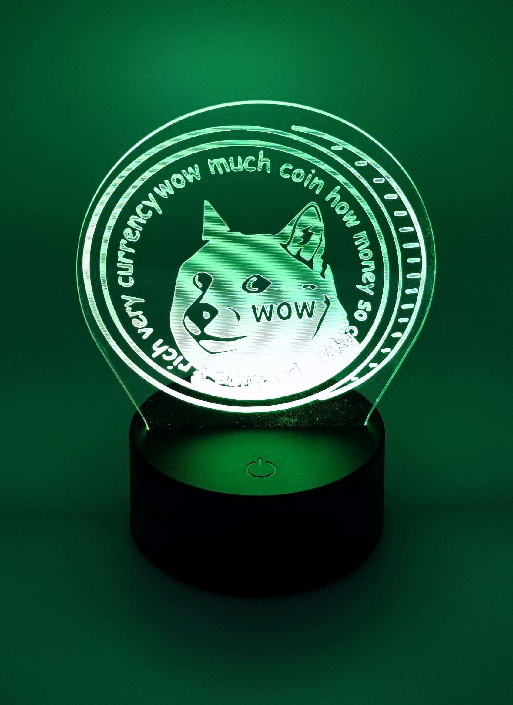 Buy Christmas Gift LED Lamp in DOGECOIN Design - Perfect Gift for Crypto  Fans (DOGE) Online in India - Etsy