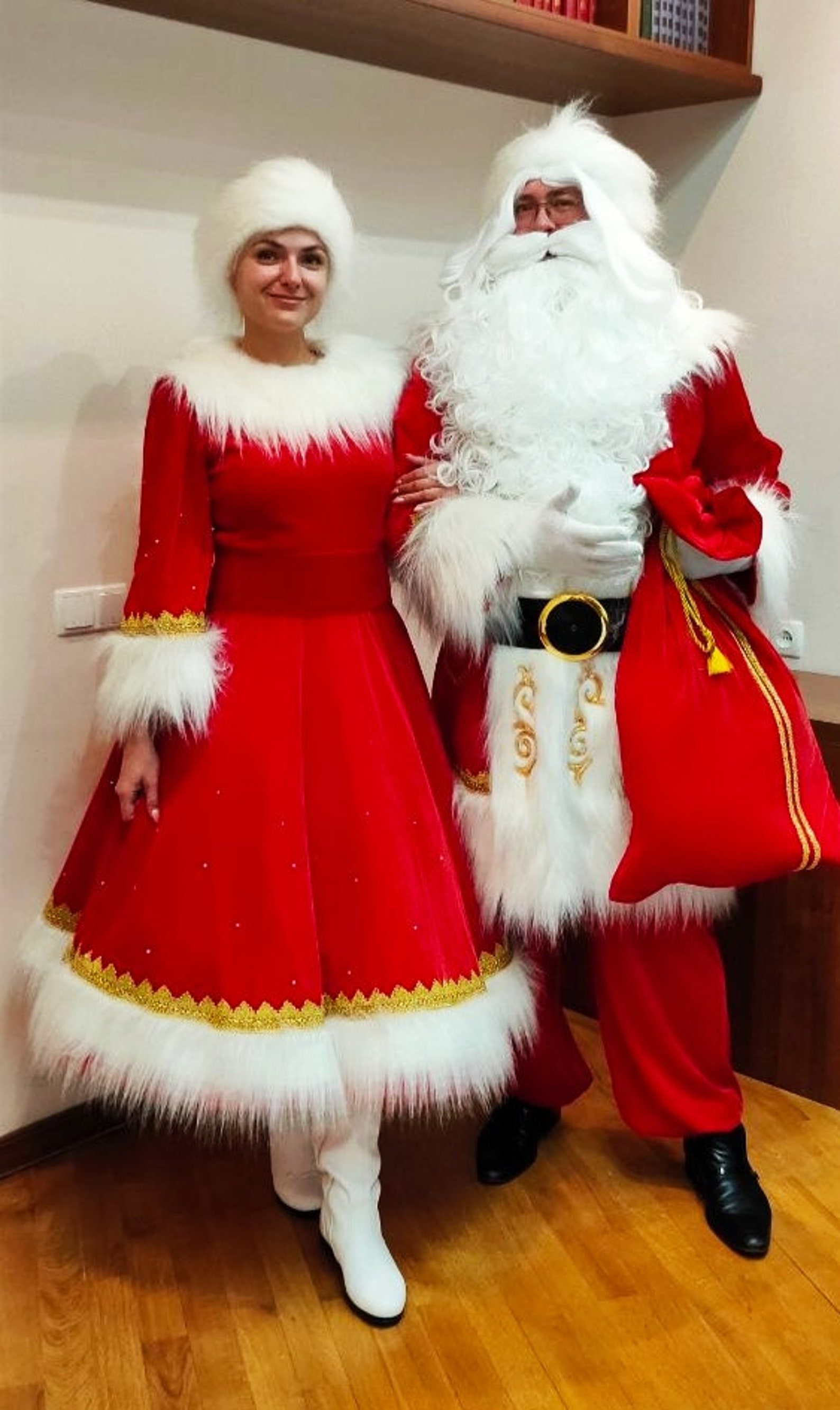 Mrs. Claus Professional Adult Costume Masquerade Christmas Etsy