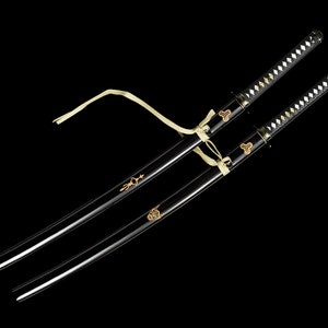 Handcrafted Japanese Style Katana Blade - Kill Bill Inspired Artisan Display Piece - T10 or Manganese Steel Forged - Collectors Showpiece