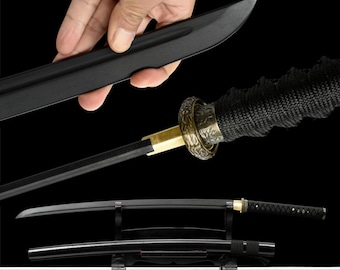 Iaido Training Wooden Katana- Ipe Wood/Composite Resin Blades, Non-Weapon Outdoor Motion Practice, Samurai Cultural Fitness Replica