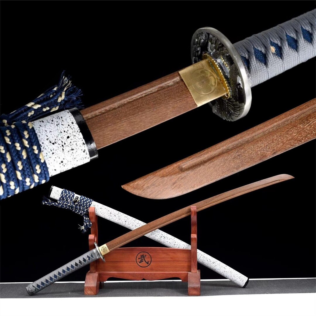 White Lacquered Wooden Katana - Artisan Rosewood Training Sword | Zen  Martial Arts Decor | Handcrafted Iaido Practice Tool - Etsy, image size:1080x1080