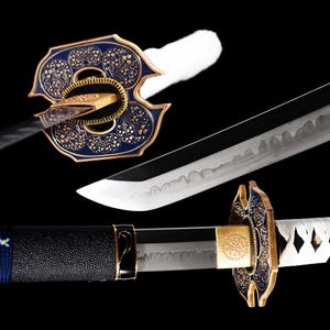 Anime Game Cosplay Display Katana - Devil May Cry Vergil Inspired Replica Prop, Handmade Samurai Art Piece, Artisan Craft