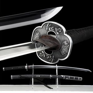 Sekiro Katana Art - High Carbon Steel Kusabimaru, Full Tang Display Sword, Video Game Prop Replica